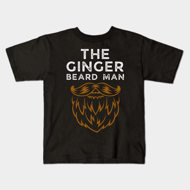 The Ginger Beard Man Kids T-Shirt by Live.Good